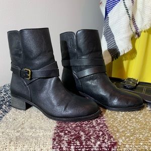 Black Moto Boots by J. Crew